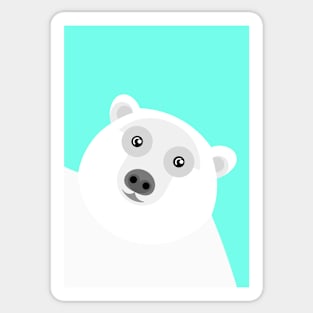 Polar Bear Portrait Sticker